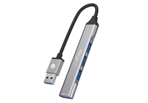WYEFLOW 3.0 (5 Gbps) Ultra Slim Multi USB Hub with USB-A Connector 10 Times Faster than USB 2.0