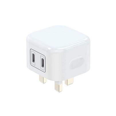 WYEFLUX Dual USB-C Power Adapter PD 20W