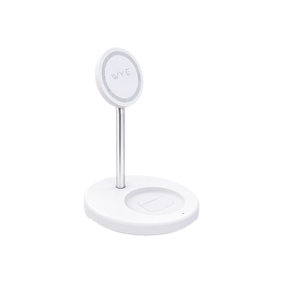 15W 2-in-1 Magnetic Desktop Wireless Charger