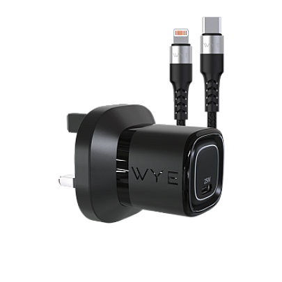 25W USB-C Charging Kit with USB-C to 8-Pin Cable (Gan III)