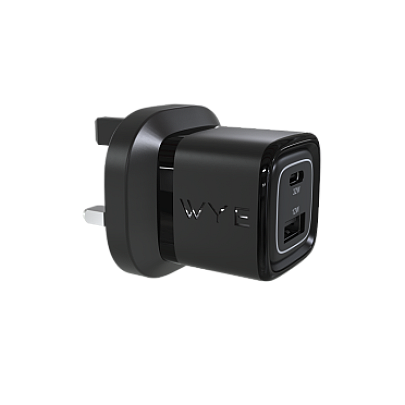 32W Dual Port USB-C & USB-A Power Adapter (GaN III)