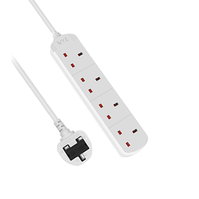 4-Way Extension Lead with 3m Power Cable