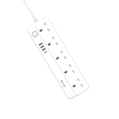Extension Socket 10A Electric Outlets with USB PD QC3.0 Charging Ports