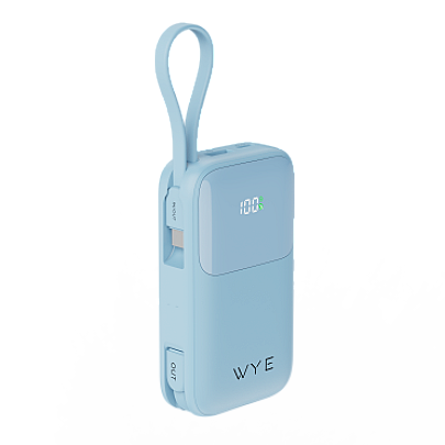 Fast Charging Power Bank with Built-in Cables 10k mAh