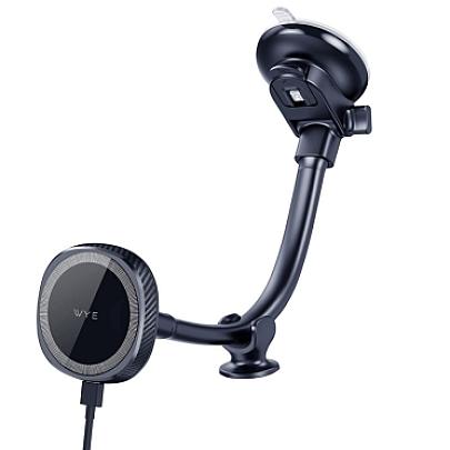 15W In-Car Wireless Charging Dashboard & Windshield Long Holder